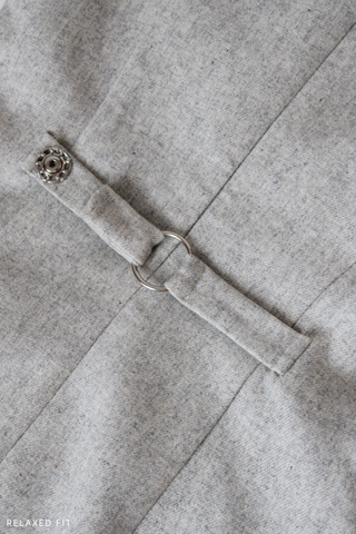 The Tailored Tweed Flare Mini – Light Gray