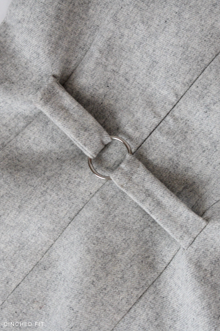 The Tailored Tweed Flare Mini – Light Gray